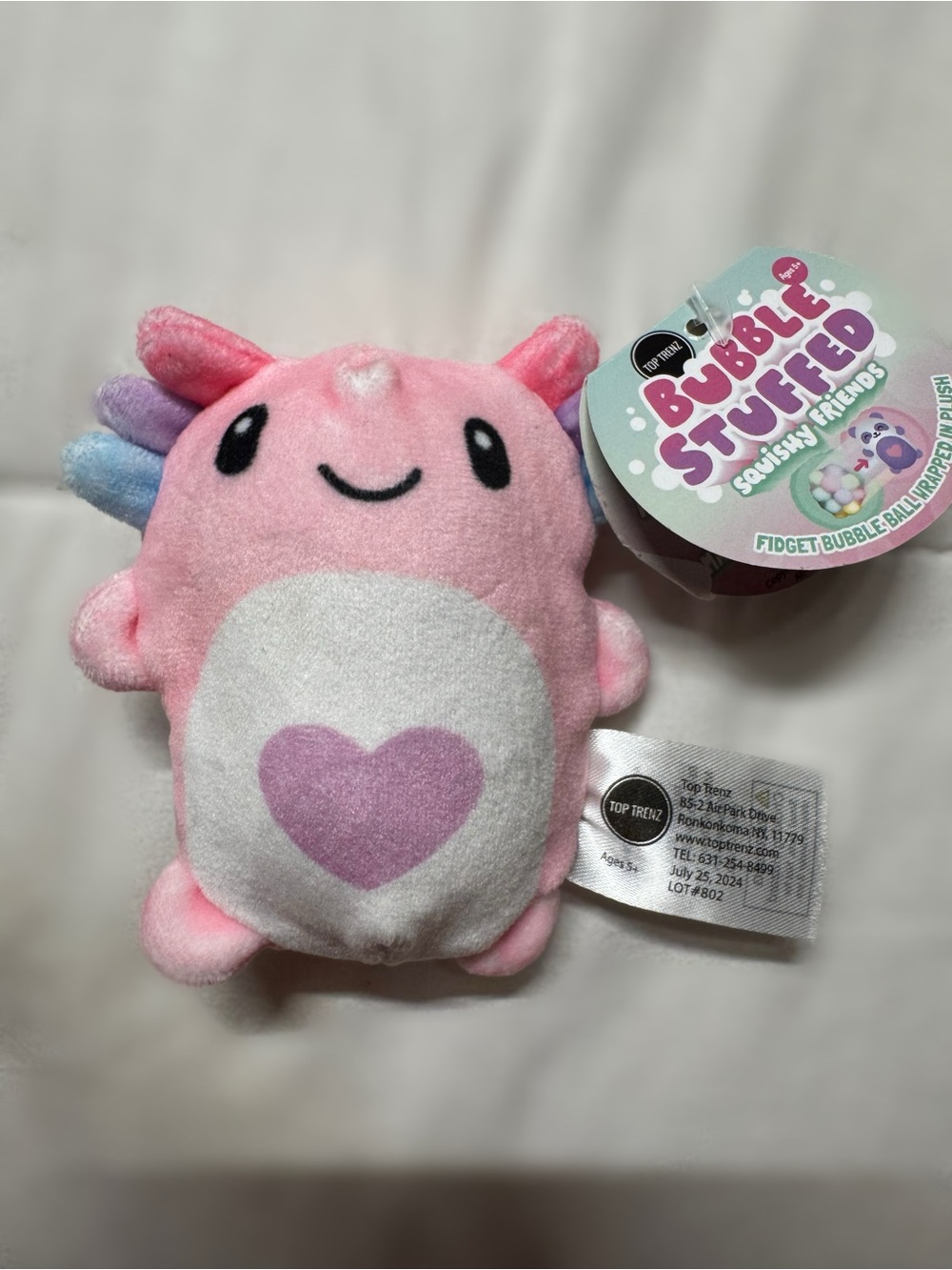 NWT- Axolotl Squishy Bubble Stuffed Fidget Toy 💕 TOP TRENDZ